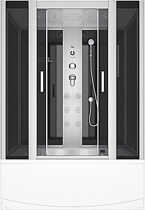 Душевой бокс Alex Baitler 148х80 ER4515TP-C4-RUS стекло тонированное/профиль хром купить в интернет-магазине Sanbest