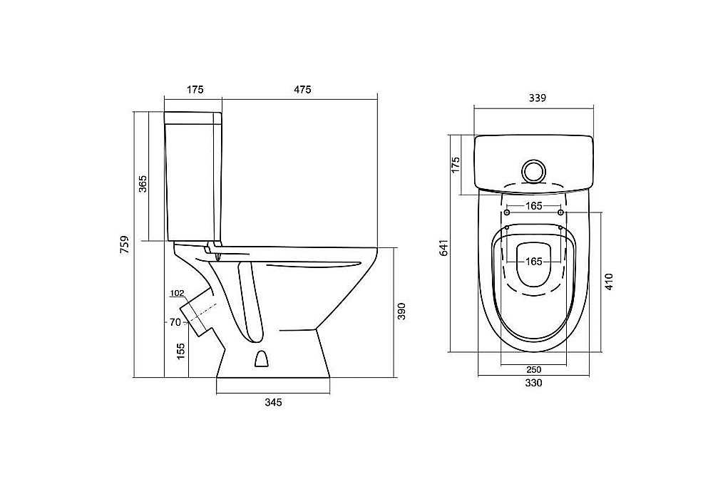 Унитаз-компакт Santek Лига 1WH302141 с бачком, с крышкой купить в интернет-магазине Sanbest