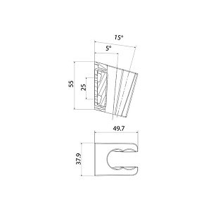 Держатель ручного душа Iddis Optima Home 080BL00i53 купить в интернет-магазине сантехники Sanbest