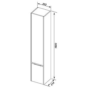 Пенал Aquanet Коста для ванной в интернет-магазине сантехники Sanbest