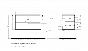 Тумба с раковиной BelBagno 90 KRAFT-900-2C-SO-AO голубая матовая для ванной в интернет-магазине Sanbest