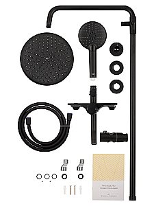 Душевая система WONZON & WOGHAND CLICK, Черный матовый (WW-N3S962-MB) купить в интернет-магазине сантехники Sanbest