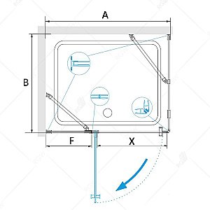 Душевая система RGW Shower Panels SP-6143-01 50140801-01 хром купить в интернет-магазине сантехники Sanbest