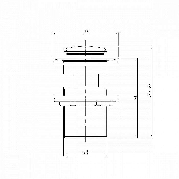 Донный клапан IDDIS Slide SLIB000i88 купить в интернет-магазине сантехники Sanbest