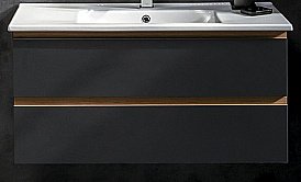 Тумба под раковину Armadi Art Capolda 100 антрацит купить в интернет-магазине сантехники Sanbest