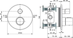 Смеситель для душа Ideal Standard CERATHERM T100 A5813XG купить в интернет-магазине сантехники Sanbest