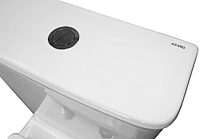 Унитаз напольный Azario Anteo Square AZ-1218A белый, безободковый, с бачком, с крышкой микролифт купить в интернет-магазине Sanbest