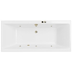 Ванна акриловая EXCELLENT Pryzmat Slim SOFT WAEX.PRY18S.SOFT.BR 180x80 белая с гидромассажем купить в интернет-магазине Sanbest