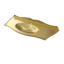 Раковина стеклянная Caprigo Bourget 120 поталь золото купить в интернет-магазине сантехники Sanbest