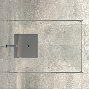 Душевое ограждение WasserKRAFT Vechte 60W46 110 фиксатор серебристый/стекло прозрачное купить в интернет-магазине Sanbest