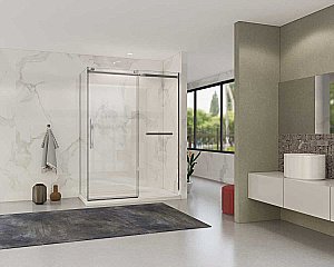 Душевой уголок Vincea Como Soft VSR-1CS1014CL 140x100 стекло прозрачное/профиль хром купить в интернет-магазине Sanbest