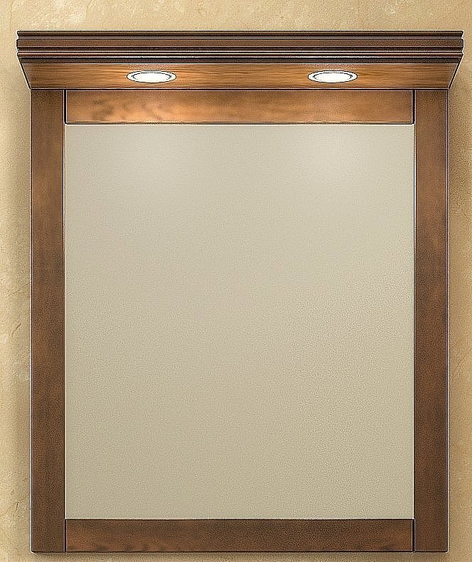 Зеркало Опадирис Мираж 66 светлый орех в ванную от интернет-магазине сантехники Sanbest