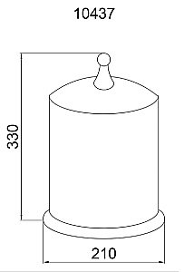 Мусорное ведро Boheme Brillante 10437 купить в интернет-магазине сантехники Sanbest