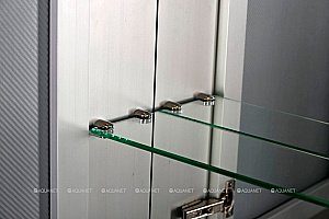 Зеркальный шкаф De Aqua Алюминиум 261750 60 серебро купить в интернет-магазине сантехники Sanbest