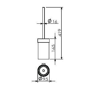 Ершик для туалета Langberger Accessories 28025D купить в интернет-магазине сантехники Sanbest
