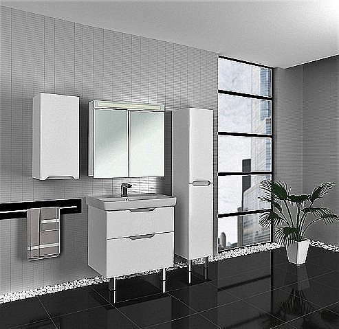 Тумба с раковиной Dreja Q Plus 80 для ванной в интернет-магазине Sanbest