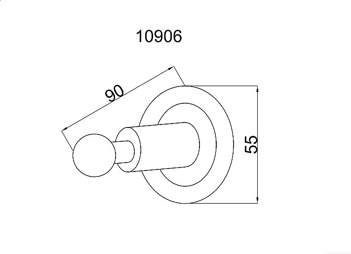 Крючок Boheme Murano Cristal 10906-CRST-CH купить в интернет-магазине сантехники Sanbest