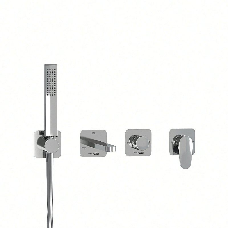 Смеситель для ванны WasserKRAFT Weida SET2852 хром купить в интернет-магазине сантехники Sanbest