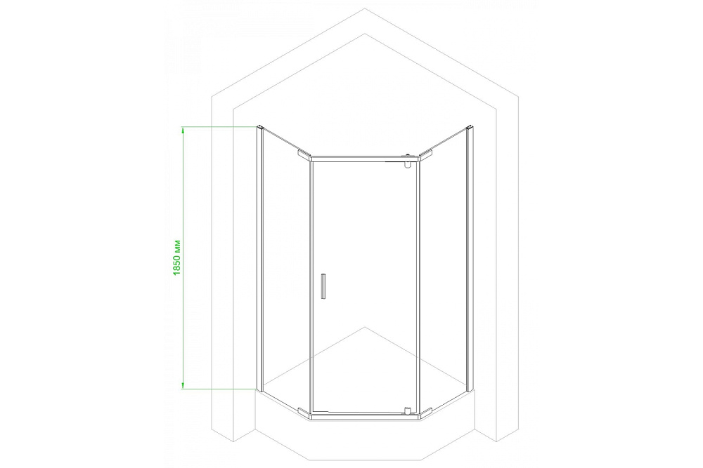 Душевой уголок Royal Bath TR RB1290TR-C 90х120 матовое стекло/профиль белый купить в интернет-магазине Sanbest