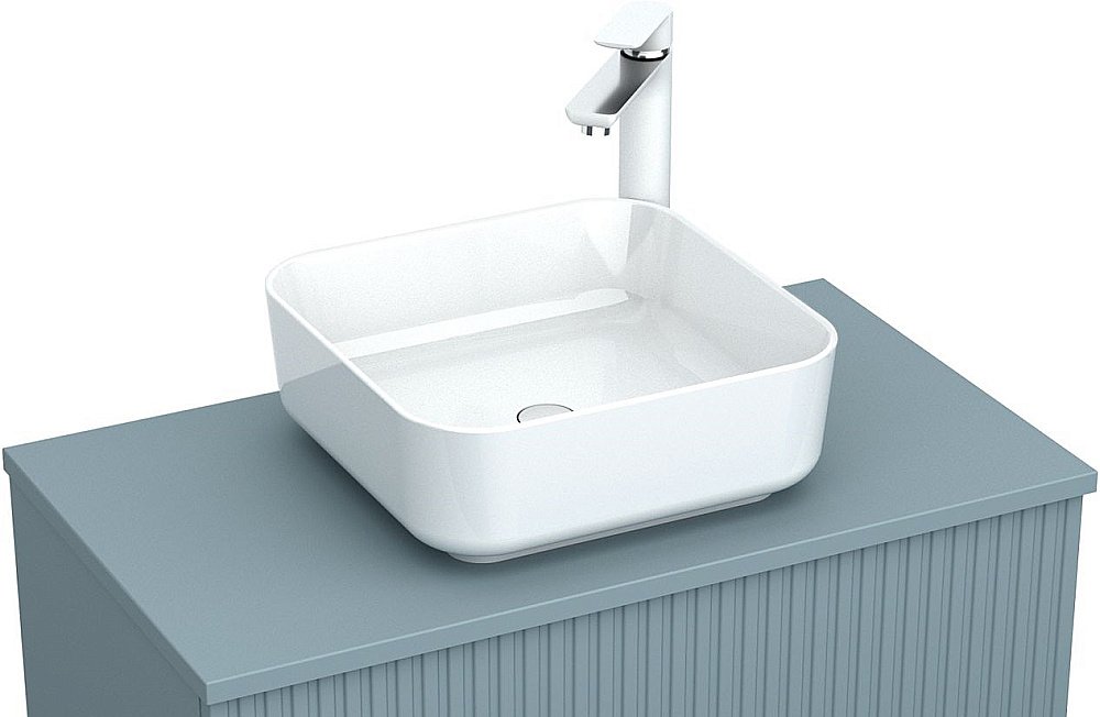 Столешница Aquanet Джейн 80 313329 мисти грин для ванной в интернет-магазине сантехники Sanbest