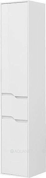 Шкаф-пенал Aquanet Модена 218461 35 белый глянец для ванной в интернет-магазине сантехники Sanbest