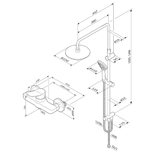 Душевая система AM.PM X-Joy F43885A24 купить в интернет-магазине сантехники Sanbest