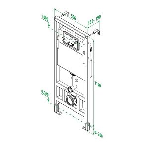 Инсталляция для унитаза IDDIS Neofix NEO0000I32 купить в интернет-магазине сантехники Sanbest