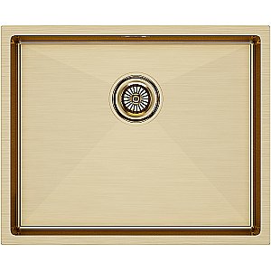 Кухонная мойка Paulmark Next 54 PM215444-BG брашированное золото купить в интернет-магазине сантехники Sanbest