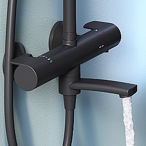 Душевая система AM.PM X-Joy F0785A522 черная купить в интернет-магазине сантехники Sanbest