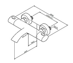Смеситель для ванны AM.PM Sense F7550064 купить в интернет-магазине сантехники Sanbest