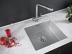 Мойка кухонная Paulmark Lassan PM304444-BS купить в интернет-магазине сантехники Sanbest