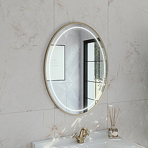 Зеркало Caprigo КОНТУР М-379S-033.000.00.20 70 золото в ванную от интернет-магазине сантехники Sanbest