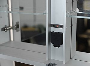 Зеркальный шкаф Esbano ESMT3828D 80х85 купить в интернет-магазине сантехники Sanbest