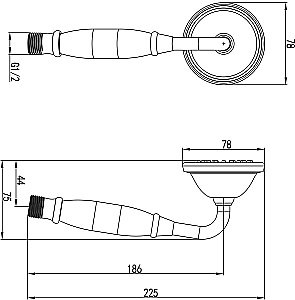 Душевая лейка Lemark LM8007G золото купить в интернет-магазине сантехники Sanbest