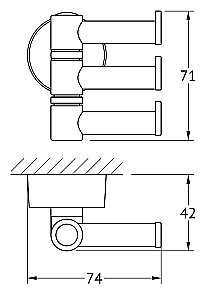 Крючок FBS Nostalgy NOS 047 купить в интернет-магазине сантехники Sanbest