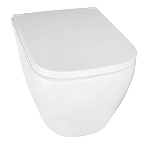 Унитаз подвесной Azario Legenda AZ-2305-AS белый, безободковый, с крышкой микролифт, слив торнадо купить в интернет-магазине Sanbest