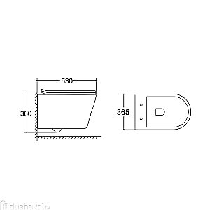 Унитаз подвесной Vincea Vito VT1-23 безободковый, с крышкой микролифт купить в интернет-магазине Sanbest