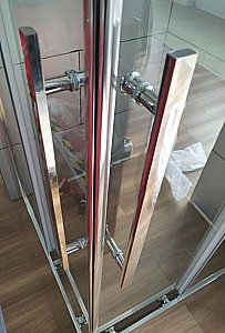 Душевой уголок Esbano Flex ESOGF119PSC 110х90 стекло прозрачное/профиль хром купить в интернет-магазине Sanbest