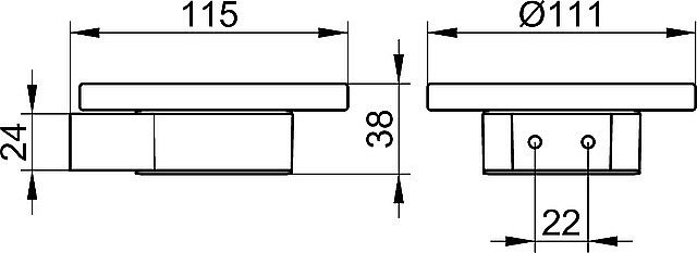 Мыльница KEUCO PLAN 14955079000 нержавеющая сталь купить в интернет-магазине сантехники Sanbest