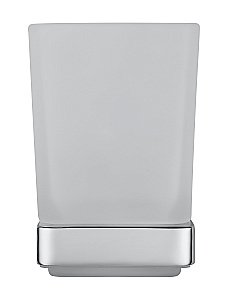 Стакан для зубных щеток с держателем WONZON & WOGHAND FLAT WW-9721 хром купить в интернет-магазине сантехники Sanbest