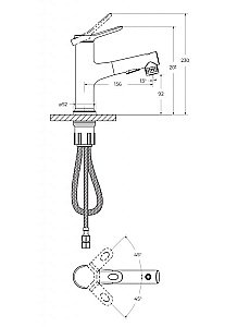 Смеситель для раковины BelBagno BB-LVMD-CRM-W0 хром купить в интернет-магазине сантехники Sanbest