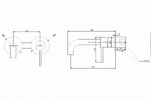 Смеситель для раковины Abber Wasser Kreis AF8112G золото матовое купить в интернет-магазине сантехники Sanbest