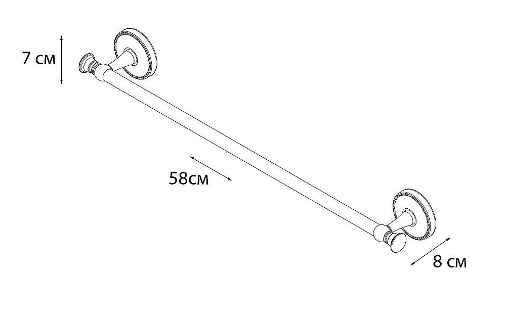 Полотенцедержатель FIXSEN ADELE FX-55001 купить в интернет-магазине сантехники Sanbest
