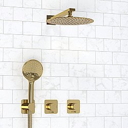 Душевая система WasserKRAFT Ems 7600 SET2835 золото купить в интернет-магазине сантехники Sanbest