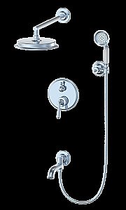 Душевая система встраиваемая WONZON & WOGHAND STEAM, Хром (WW-88939008-CR) купить в интернет-магазине сантехники Sanbest