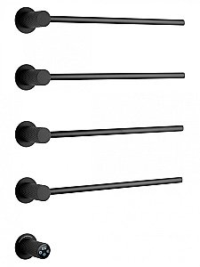 Полотенцесушитель электрический встраиваемый WONZON & WOGHAND MÜNCHEN, Черный матовый (WW-A354-MB) купить в интернет-магазине сантехники Sanbest