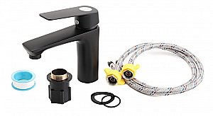 Смеситель для раковины Orange Aristo M19-021b черный купить в интернет-магазине сантехники Sanbest