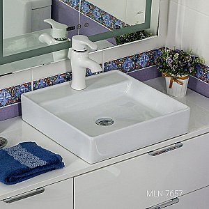 Раковина Melana 7657 7657-805 белая купить в интернет-магазине Sanbest