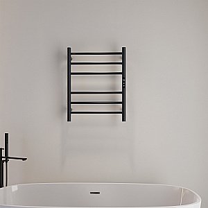 Полотенцесушитель электрический ABBER Standard AH4606MB черный матовый купить в интернет-магазине сантехники Sanbest