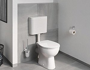 Унитаз приставной Grohe Bau Ceramic 39430000 безободковый купить в интернет-магазине Sanbest